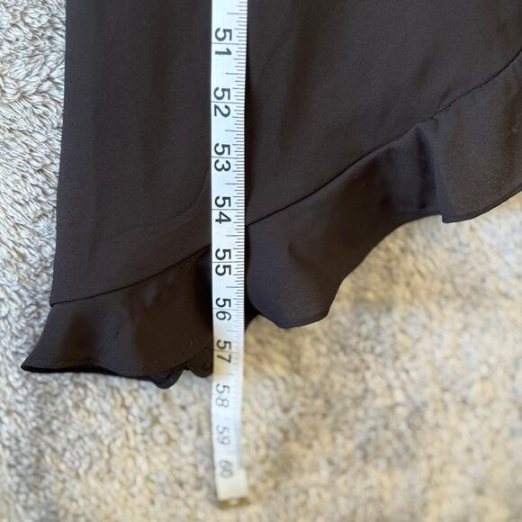 Mikael Aghal NWT Black Asymmetrical Evening Gown Dress Size 10 - Picture 14 of 14